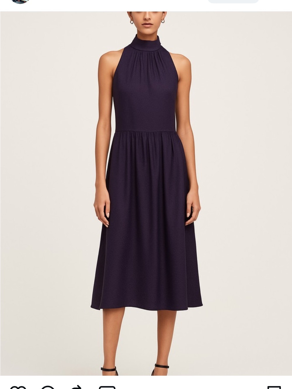 Club Monaco Mulberry Silk Tie Back Polka Dot Midi Dress 4